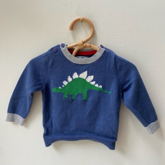Baby Boden Other - Baby Boden sweater Crew Neck  Blue Green Dinosaurs Infant Boys 3-6M